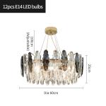 Living Room Girl Bedroom Decoration Rectangle Luxury traditional chandeliers(WH