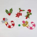 Wall Hanging Felt Christmas Tree Decoration , DIY Christmas Tree Sets With