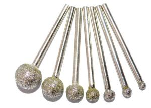 Wholesale Polishing Burr Ball Shape Diamond Burr Bits Marble Letter Carving Tool For Dremel from china suppliers
