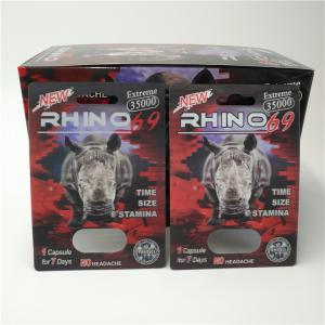 Wholesale Custom RHINO 96 Pill Blister Pack Packaging 3D Lenticular Card Eco - Friendly from china suppliers