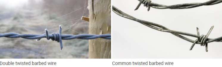 Hot Dip Galvanized Iron Barbed Wire 3.4mm For Farm Fencing / Military Protection
