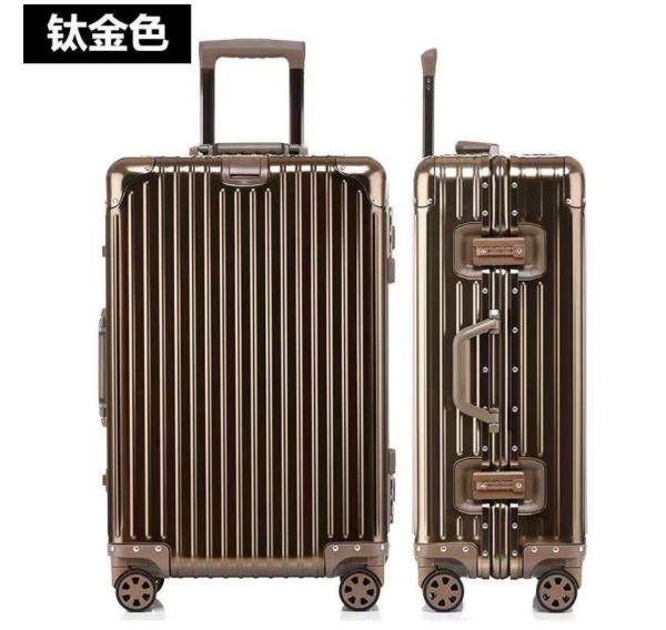Best Business Travel Full Aluminium Frame Trolley Luggage Suitcase With Big