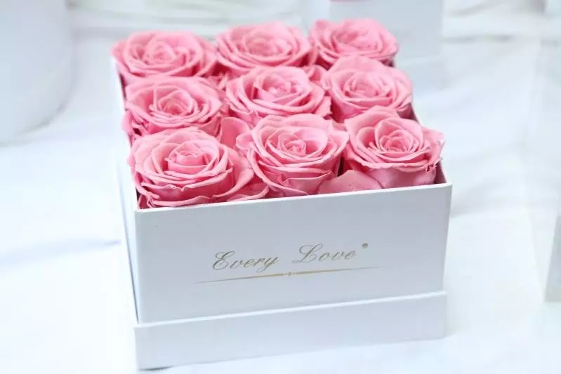 Valentines Day Gifts Preserved Roses Gift Eternal Rose In Square Flower Box That Last A Year