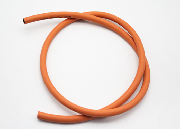6MM / 8MM W.P 300 PSI Lpg Gas Hose Orange Oil Resistant Rubber Hoses For Gas