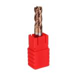 4 Flute Flattened Solid Carbide HRC55 Square End Mill
