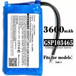 Li-polymer Battery Replacement for JBL-Link 10 3.7V 3600mah For MP3 / MP4 Player