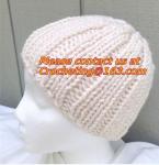 Newest stripe crocheted hat baby knitting hat for kids, Handmade newsborn baby