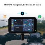 5 inch IPS Screen Waterproof Wireless Carplay Motorbike GPS Navigation