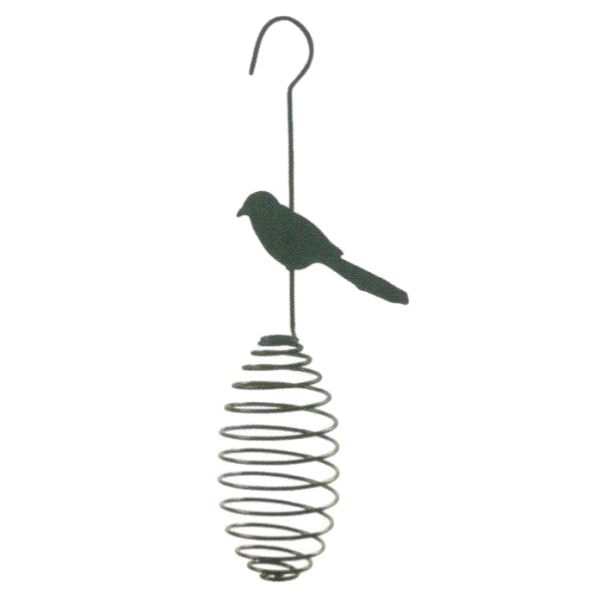 Green Steel 24cm Height 18pounds Wire Mesh Bird Feeders