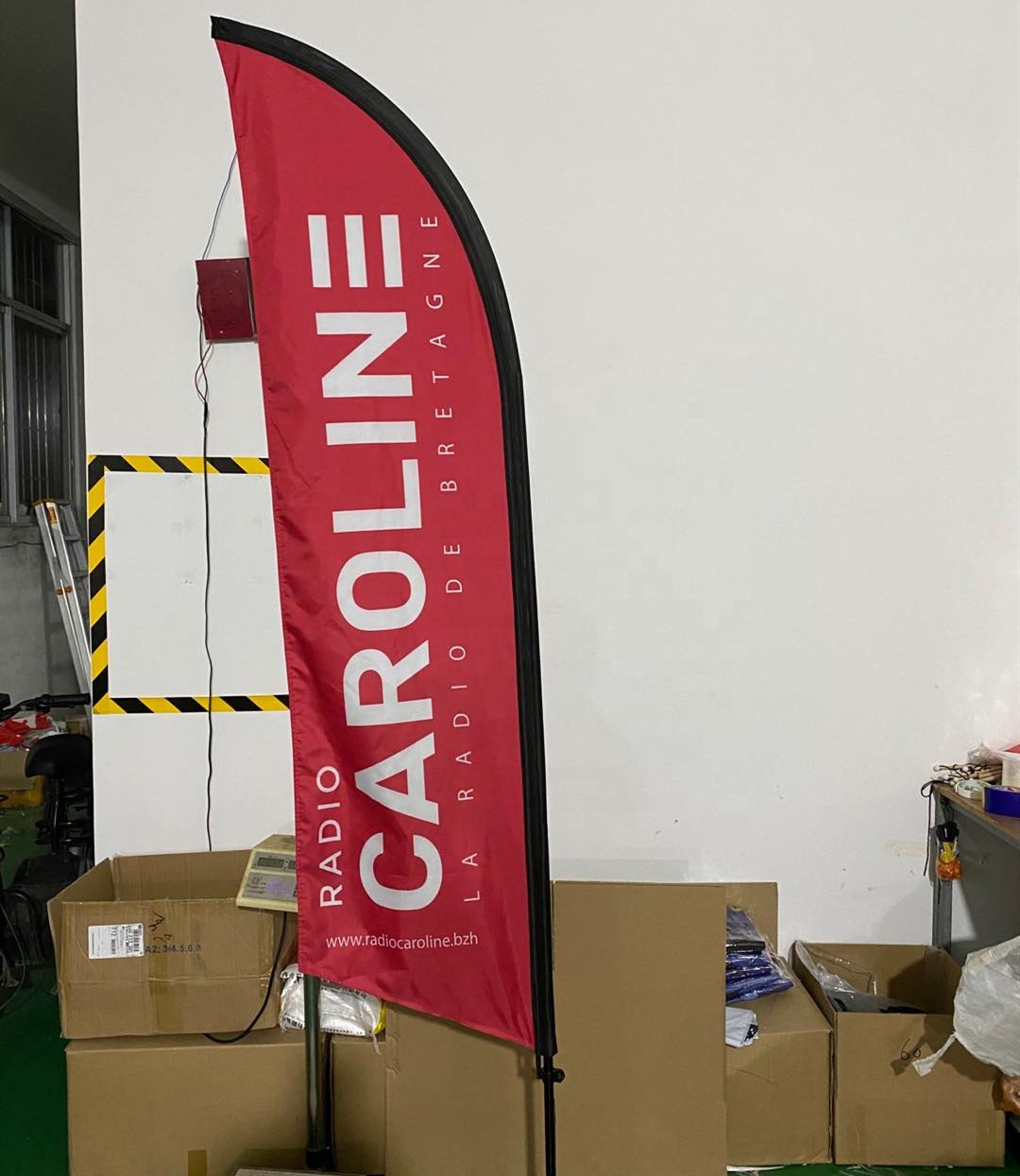 Exhibition Event Teardrop Feather Banner Dye sublimation printing