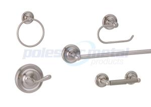 Wholesale 5 Pcs Polished Chrome Zamak Bathroom Hardware Brushed Nickel Bath Value Pack from china suppliers