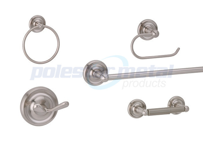 2-7/8" Diameter Bathroom Hardware Accessories Brass Double Robe Hook