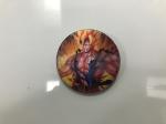 5.8*5.8cm PET 3D Lenticular Anime Button Badge For Bag