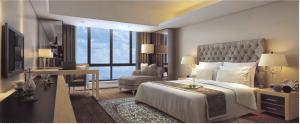 Wholesale Luxury Hotel Bedroom Furniture,Bed,Upholsterd Pad Headboard,SR-023 from china suppliers