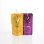300ml Purple Yellow Stand Up Pouch plastic Screw Covers