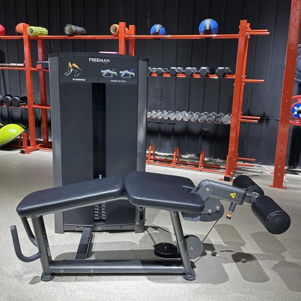 Steel Prone Leg Curl Gym Fitness Machine Seated Body Building Pin Load Selection