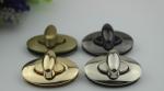 Wholesale Bigger Oval Shape Bag Accessory Hardware Silver Color Twist Turn Lock