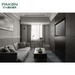 Apartment Dark Color Walnut Wood Complete Bedroom Sets