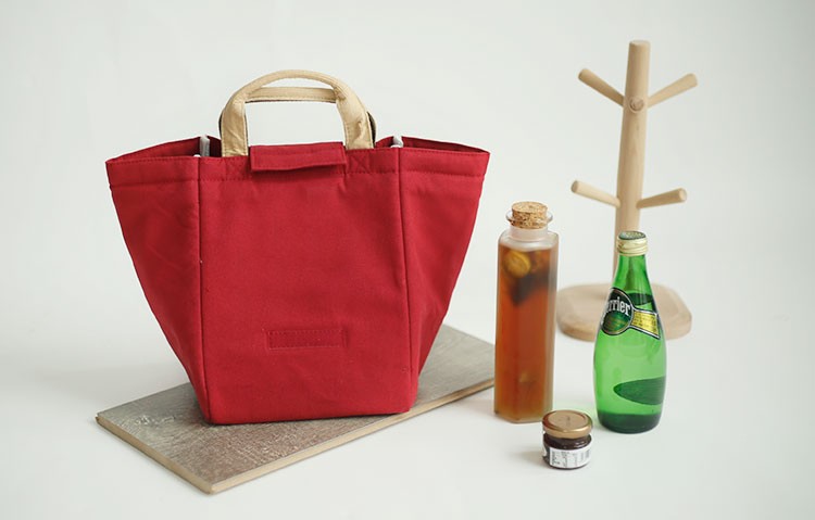 Hot selling portable canvas insulated bag reusable cooler bag waterproof lunch bag tote kids cooler for food delivery