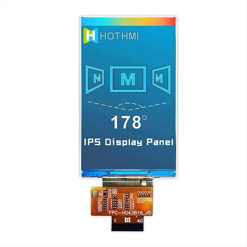 4.3 Inch TFT LCD Vertical Screen 480x800 IPS LCD Monitors TFT LCD Display Manufacturer