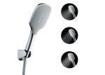 Toilet Abs Plastic Contemporary Shower Head 3 Spray Setting 1.5m Stainless Steel