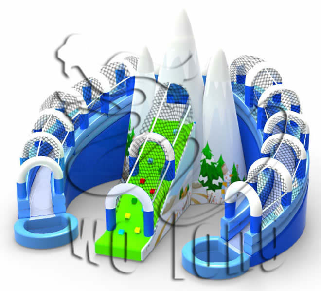 new simple iceberg inflatable slide for sale