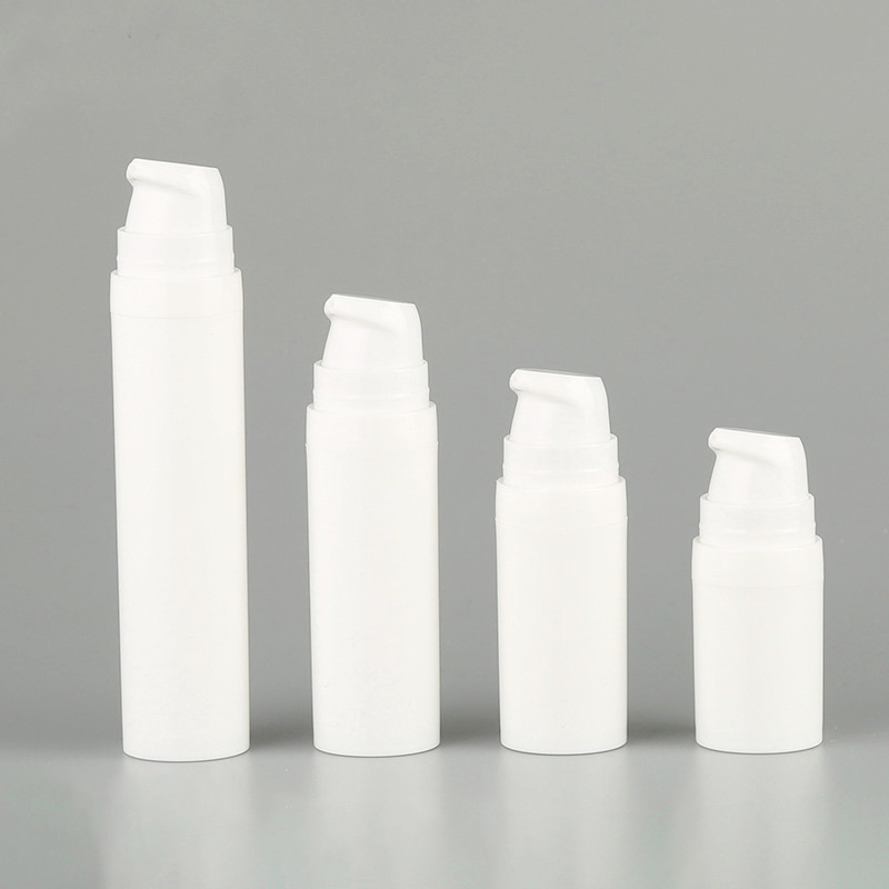 Full PP Airless Plastic Bottle 5ml 10ml 15ml 20ml 30ml 50ml Matte Black Airless Pump Bottle for Moisturizer and Serum
