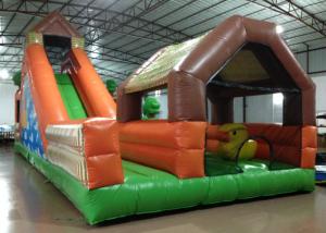 Wholesale Large Children / Adult Inflatable Fun City 12 X 5 X 5.25m Fire Resistance Customized from china suppliers