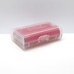 Clear color 2*18650 battery holder plastic case/18650 battery plastic battery