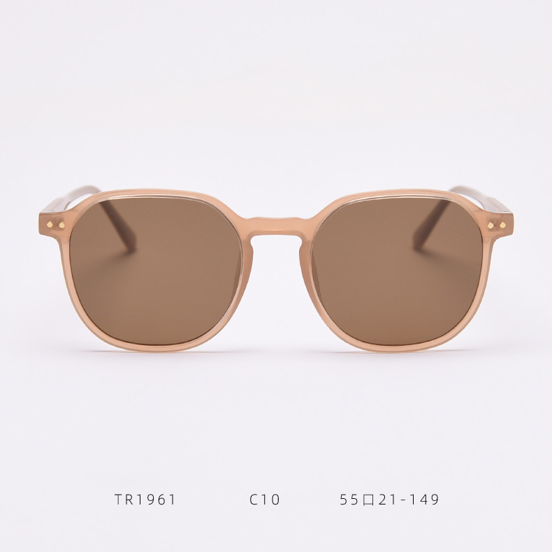 European American Square Frame Polarized Sunglasses Ins Photo Men Women