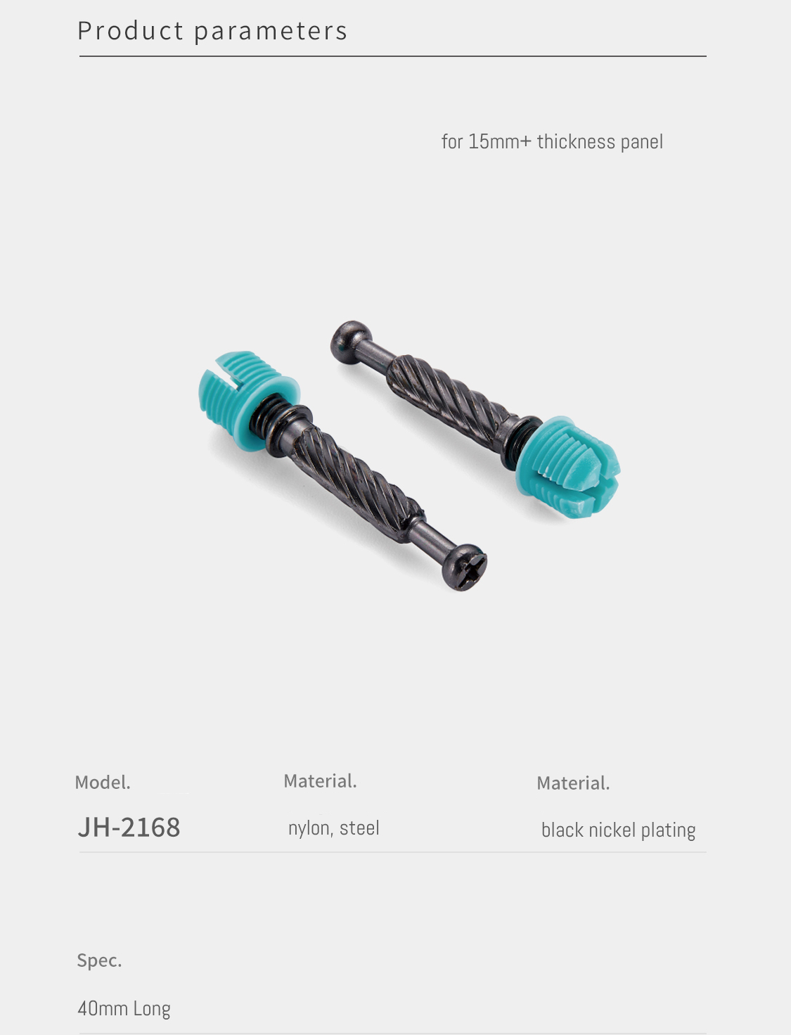 Minifix Connecting Bolts