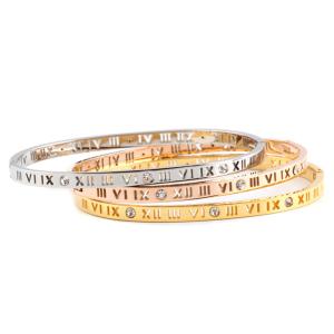 Wholesale Stainless Steel Wrist Bangle Bracelet Nonreligious 4mm Width 18g Weight from china suppliers