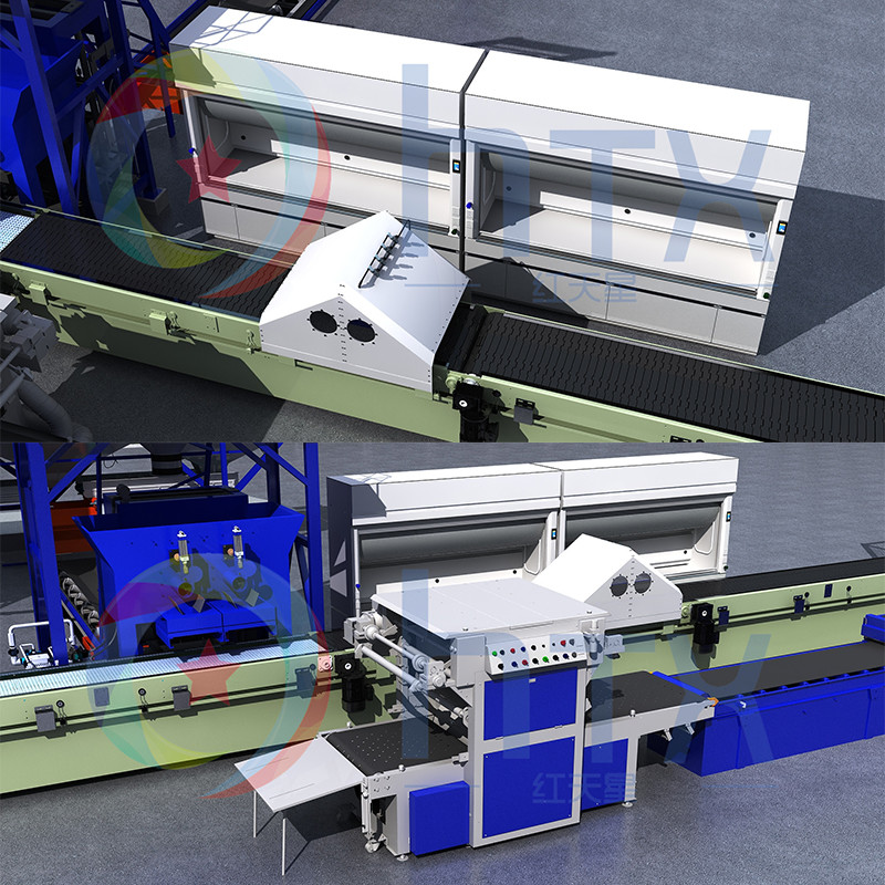Automatic Mobile Concrete Artificial Stone Slabs Making Machinery Block Production Line