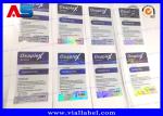 Hologram Pharmaceutical 10ml Vial Labels Stickers Printed For Plastic Tablet