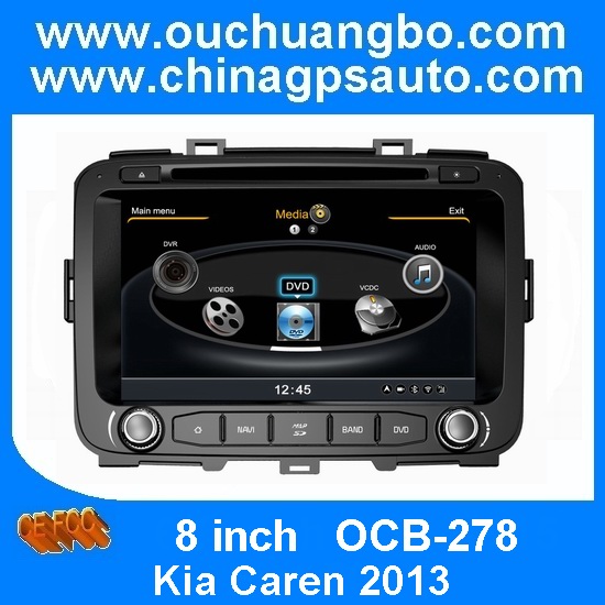 Ouchuangbo S100 platform 8 inch screen audio video player Kia Caren 2013 dvd gps navigation