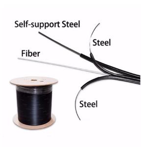 Wholesale G652D Aerial 1 2 4 Core FTTH Fiber Optic Drop Cable from china suppliers