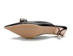 8001-2 Korean Fashion Pointed Shallow Mouth High Heels Metal Buckle Thin Sexy