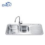 Carton Pallet Commercial Stainless Steel Sink Double Bowl Press Kitchen Sink For