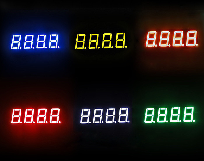 Electric White Color Four Number 7 Segment Digital Display 0.56" LED Module