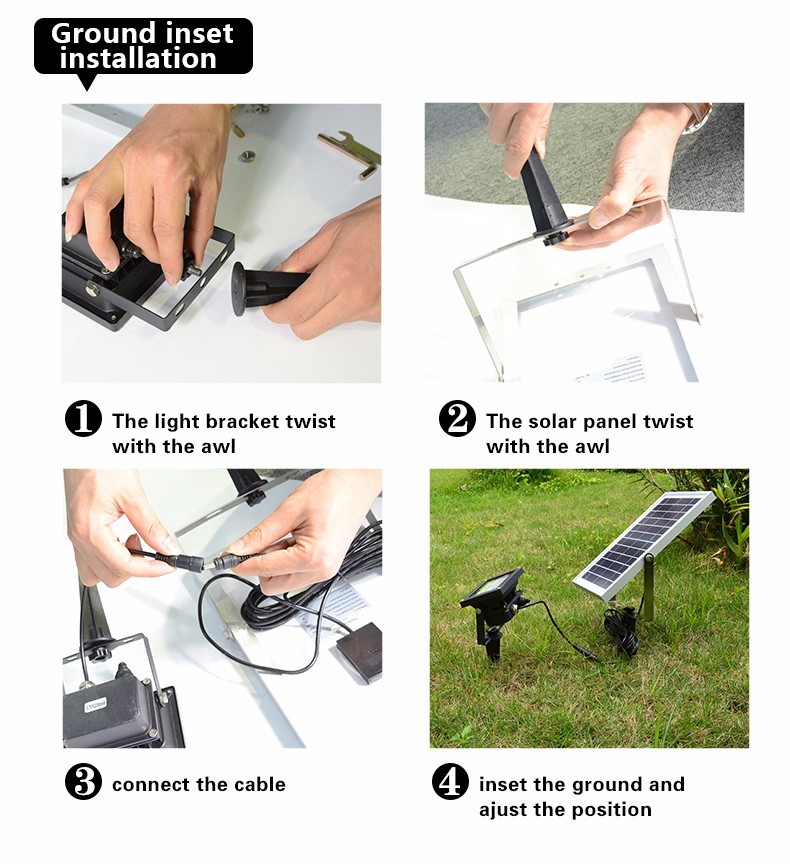 500C Waterproof LED Solar Flood Light Solar Powered Motion Sensor Flood Light