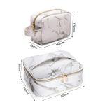 Luxury Beauty Custom Marble Makeup Bag Set Waterproof Wash Bag