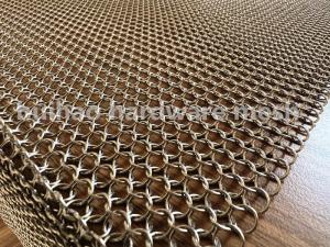 Wholesale 7.27 Lb Weight Metal Mesh Curtain Chainmail Weave Stainless Steel Round Rings from china suppliers