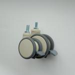2 Inches White Medical Caster Wheels Providing Convenient Maneuverability