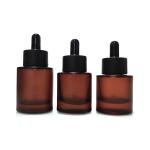 Flat Shoulder Glass Serum Bottle Cosmetic Packaging Bottles Leakproof