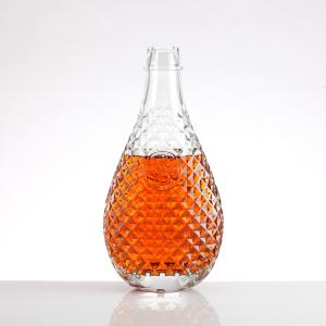 Wholesale Crystal Glass 700ml 500ml Empty Liquor Bottle for Xo/Brandy/Spirit/Vodka/Whiskey Fast Delivery Cork Cap from china suppliers