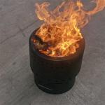 13.5 Inches Powder Coated Steel Fire Pit Smokeless Fire Pit Sliver Or Black
