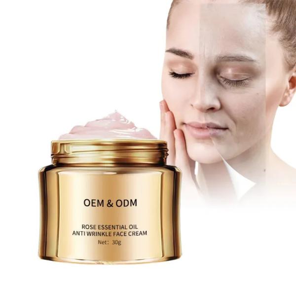 Beauty Natural Rose Lotus Extract Repair Face Cream Moisturizing Anti Wrinkle