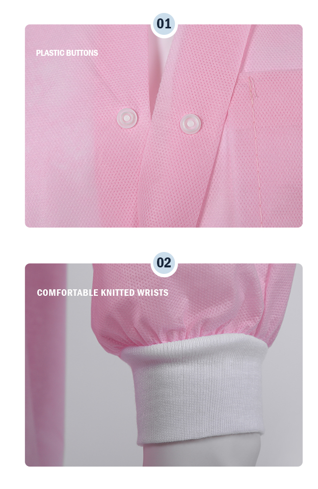 High Quality Laboratory Chemical Medical Uniforms Nurse Fashion Hospital Disposable Lab Jackets