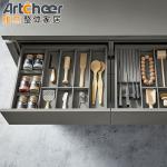 White Dahlia Kitchen Cabinet Furniture With Solid Wood Design In Indonesia