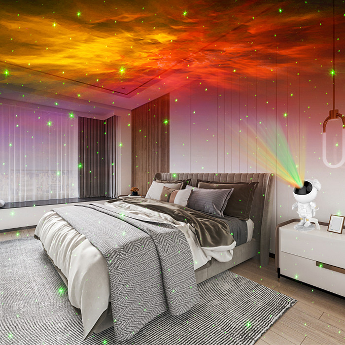 Adjustable Ceiling Astronaut Galaxy Star Projector With Timer Remote